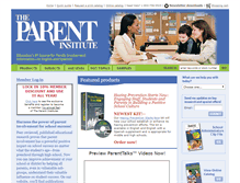 Tablet Screenshot of parent-institute.com